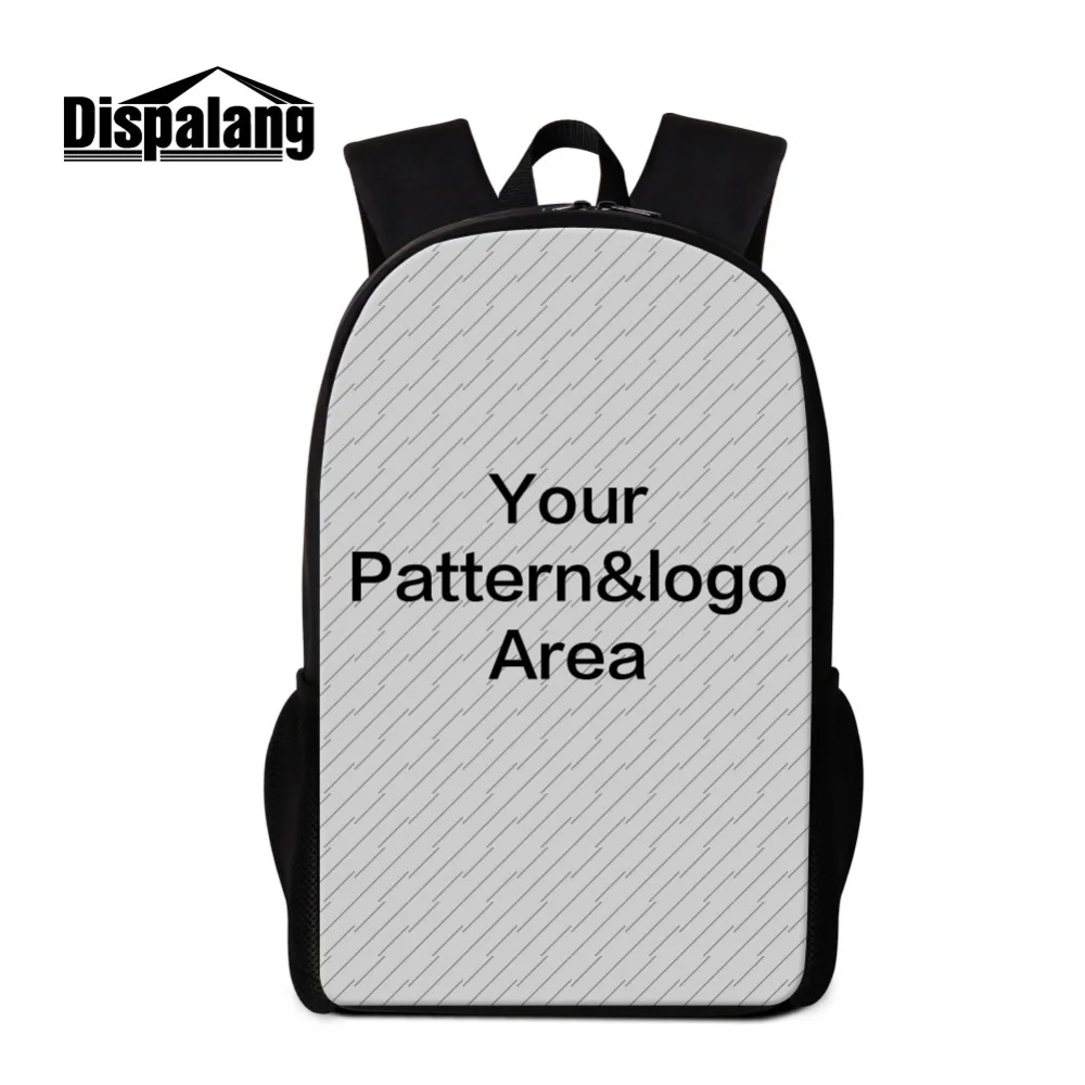 Dispalang 16 Inch Bagpack Design You Own Picture Printing on School Bag for Teenagers College Wind Pupil Men Custom Horseman