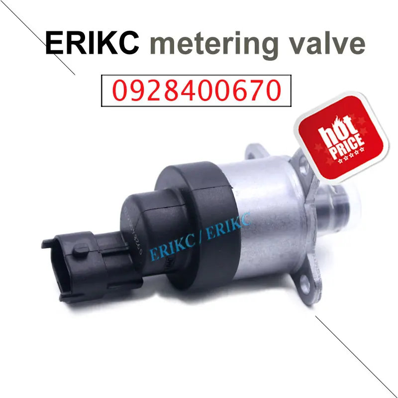 ERIKC Sliver & Black Diesel Inlet Regulator Metering Valve 0 928 400 670 Fuel Pressure Control Valve 0928400670