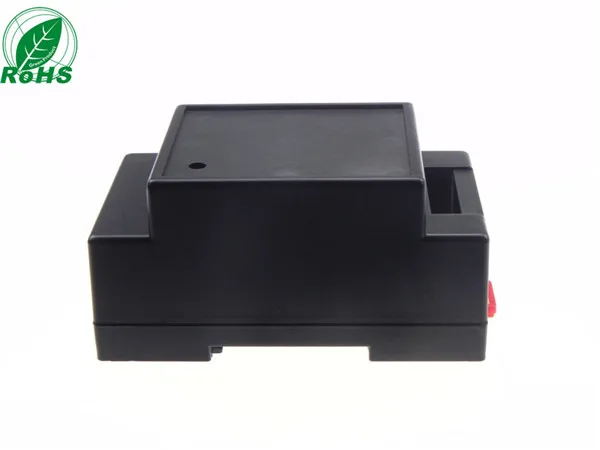 5pcs/lot 88*55*44mm ABS din rail enclosure balck color abs plastic material