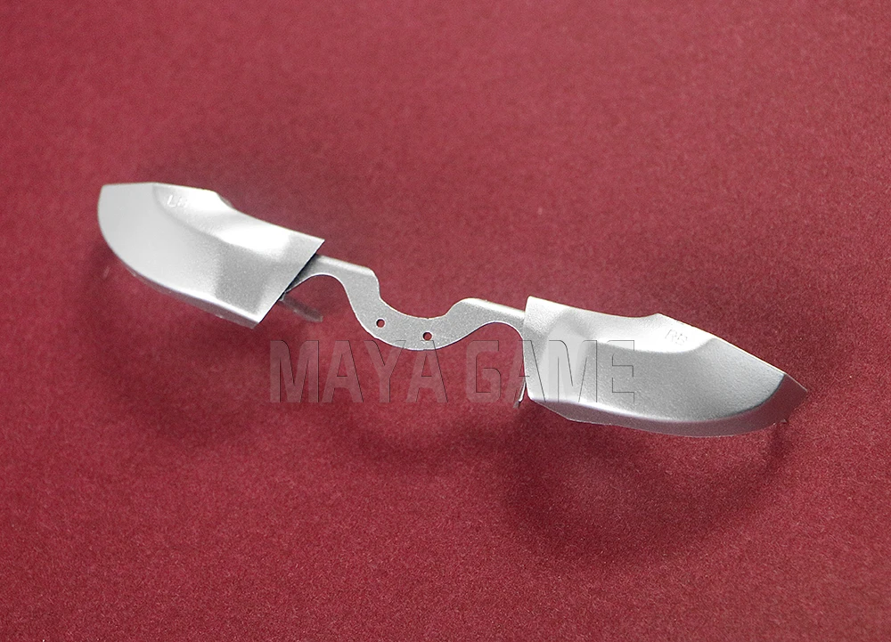 XBOX ONE 엘리트 컨트롤러용 실버 교체 OEM LB RB 트리거 버튼 및 중간 부품 1세트