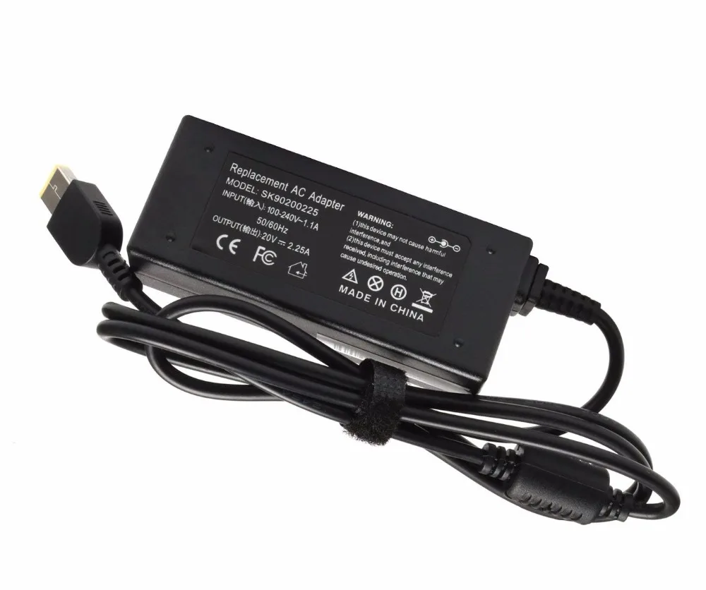 20V 2.25A 45W big sqare Adapter Laptop Charger for Lenovo ADLX45NLC3A  45NCC3A  45NDC3A 45NCC2A 45NLC2A 0B47030 0C19880