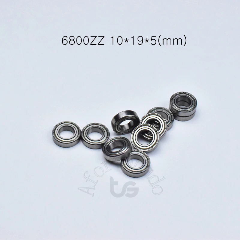 

Bearings 10pcs 6800ZZ 10*19*5(mm) Metal Sealed free shipping chrome steel parts Bearings Transmission accessories