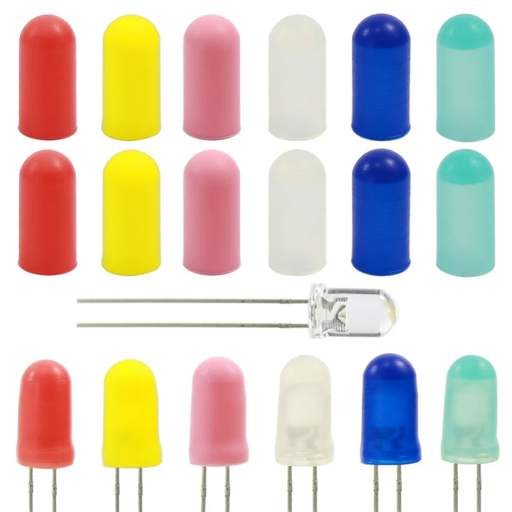 XPT02 Rubber Caps Covers for 5mm Grain of Wheat Bulbs LEDs Different Colors NEW