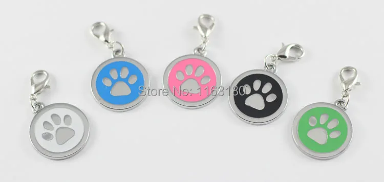 100 pcs/lot Anti-Lost Personal Engraved Dog Tags  Pet Cat ID Name DIY Custom Tag Charm Pendant