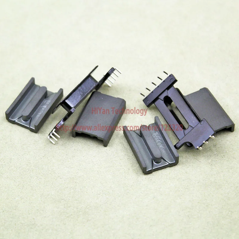 10sets/lot EDR2009 PC95 Ferrite Magnetic Core and 5Pins + 3Pins Plastic Bobbin Customize Voltage Transformer