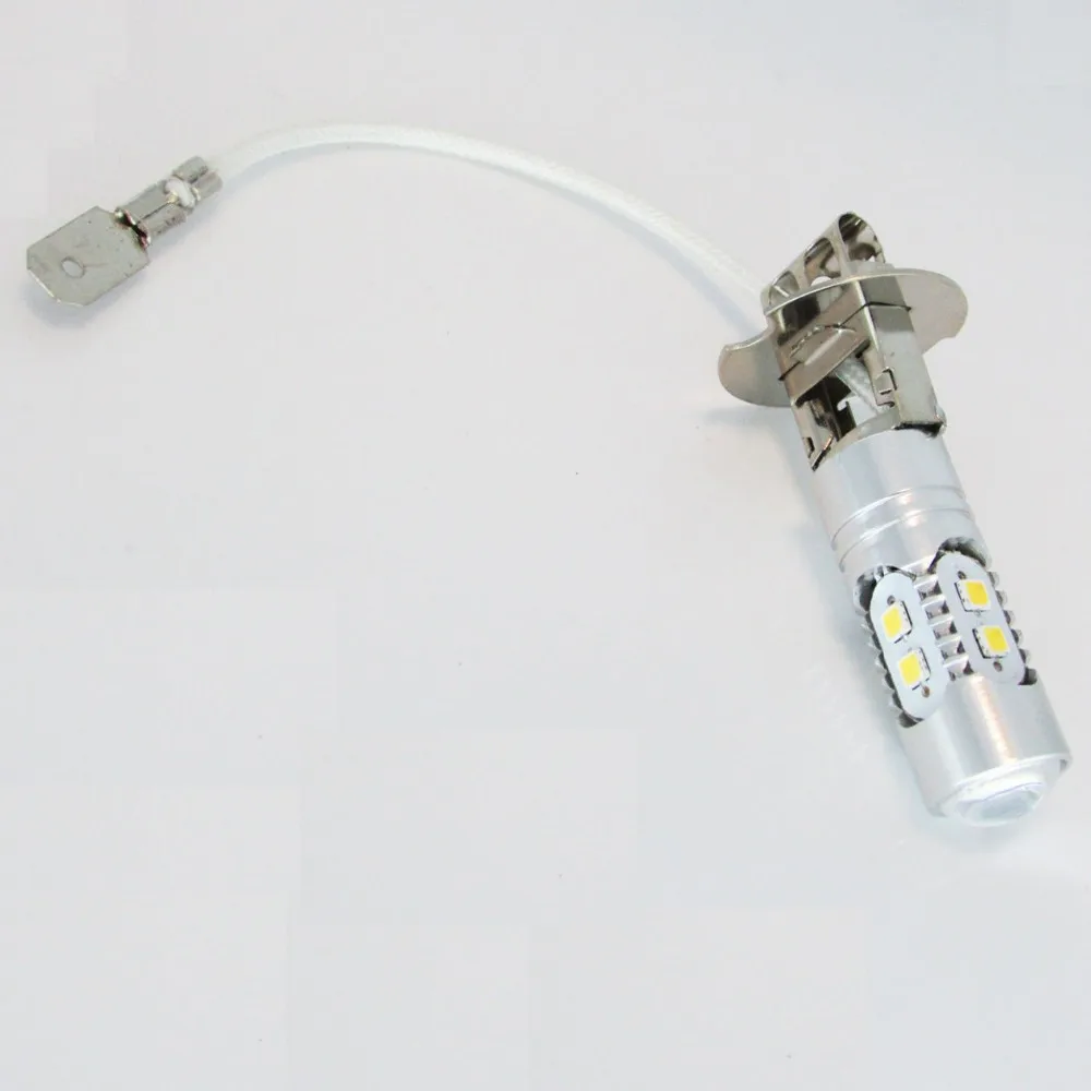 Free shipping 2pcs/lot 10W H3 2323SMD 10LED Ampoule Bulb Lampe Lumiere Blanc DC 12V Voiture