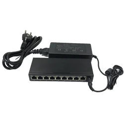 ANDDEAR-10/100 mbps rj45 switch poe 802.3af 9 poort voeding 15.5 w voor ip camera nvr ip telefoon wifi access point  poe switch