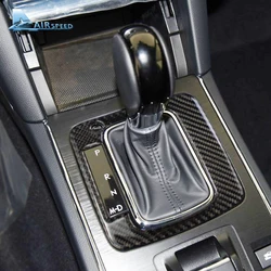 Real Carbon Fiber For Subaru Legacy Outback 2015 2016 2017 2018 2019 Accessories Car Gear Shift Panel Sticker Interior Trim