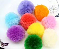 15pcs Yarn Pom Poms Crafty Jewelry Making Decoration Party handmade pom poms, Beautiful Mixed Colors Yarn pompom around 3cm