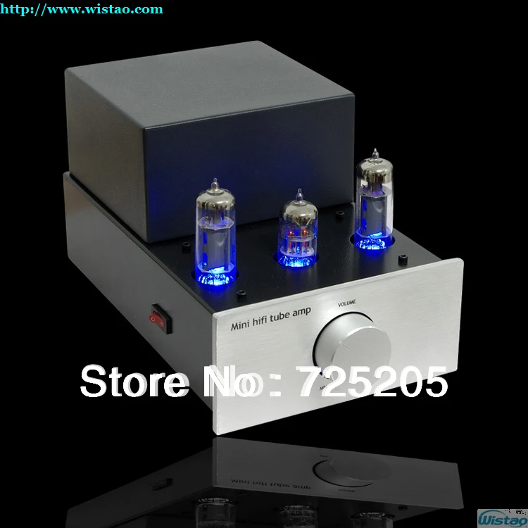 HIFI Mini Tube Amplifier Single-ended Class A 6N2 Preamp 6P1 Tubes Power Stage Support 3.5mm Output as Tube Earphone Amplifier