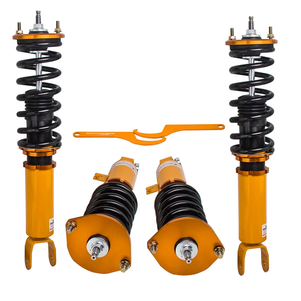 24 Ways Adjustable Damper + Height Coilovers for Nissan 300ZX Z32 90-96 Coilover Shock Absorbers Coil Spring