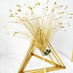 Golden Silver White Glitter Bling Butterfly Artificial Flower Gilded Grass Christmas New Year Wedding Decoration DIY Reed Flower