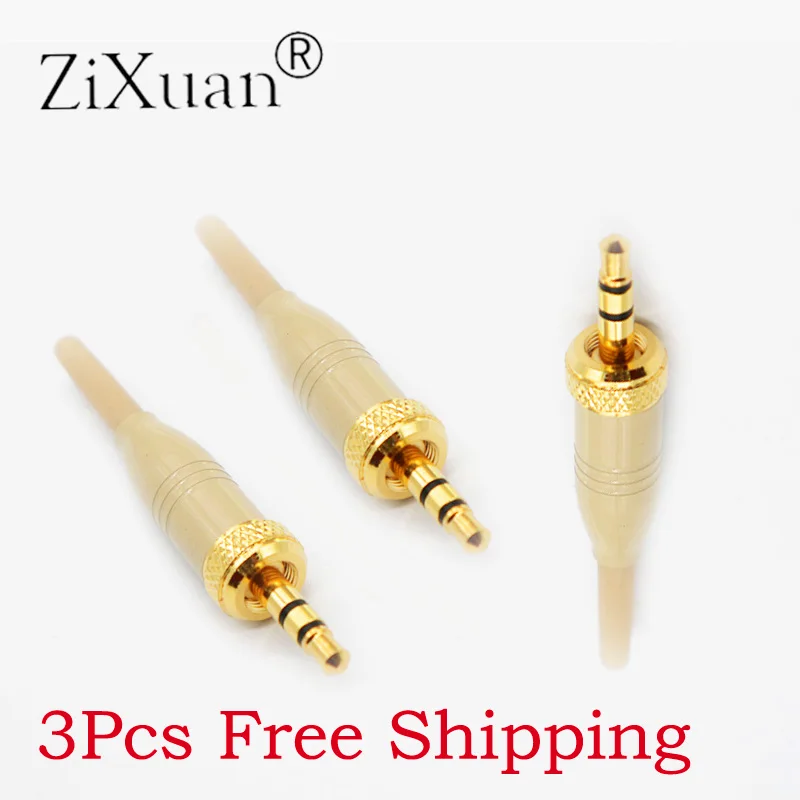 Adaptador de Audio estéreo con bloqueo macho, conector de micrófono para auriculares Sennheiser Sony, Clip de corbata, micrófonos Lavalier, bricolaje, 1/8, 3,5mm