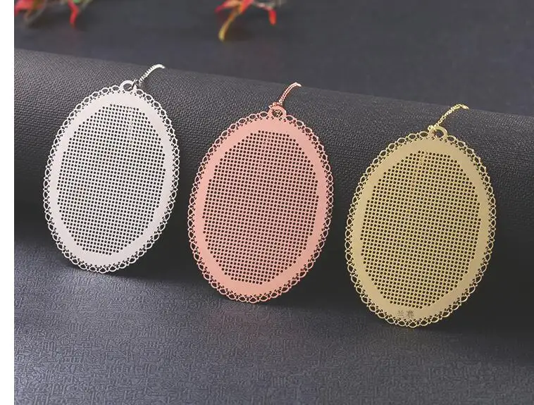 oneroom DIY Craft Stich Cross Stitch Bookmark Metal Silver Golden Needlework Embroidery Crafts Counted Cross-Stitching Kit Pansy