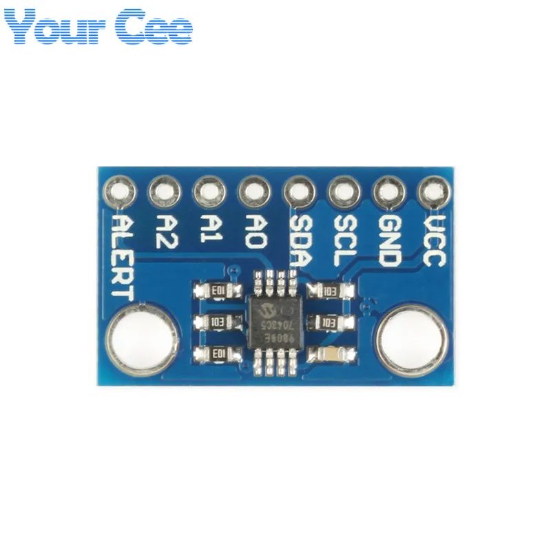 Picture 5: MCP9808 High Accuracy Temperature Sensor I2C IIC Breakout Board Module 2.7V-5V Logic Voltage for Arduino 9808