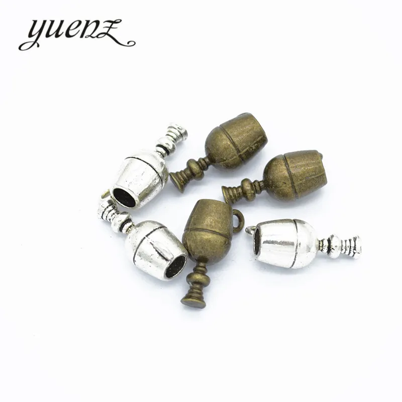 YuenZ 10 pcs Metal Wine glass Charms Pendants Antique Jewelry Making DIY Handmade Craft 20*12mm J302