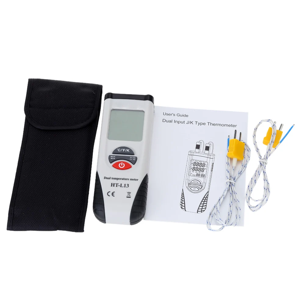 Fast arrival Xintest Ht-l13 Dual Channels K-Type Thermometer LCD Display Temperature Meter termometre diagnostic-tool