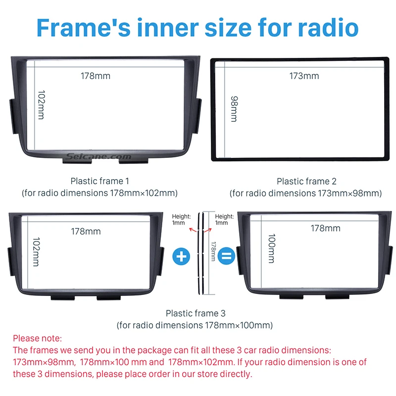 Seicane Nero Doppio Din Autoradio Fascia Trim Kit per 2001-2006 ACURA MDX Stereo Dash CD Installation Kit DVD GPS Pannello Telaio