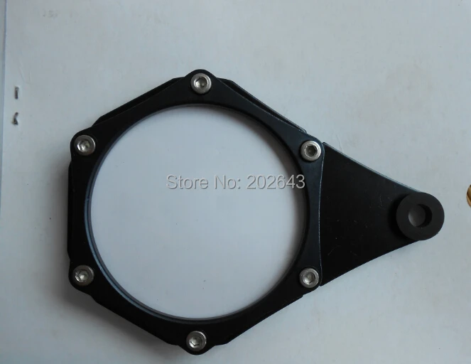 tax disc holder  for motorcycle with  aluminum alloy and  sealing ,black/blue 14*9*2cm  turbo