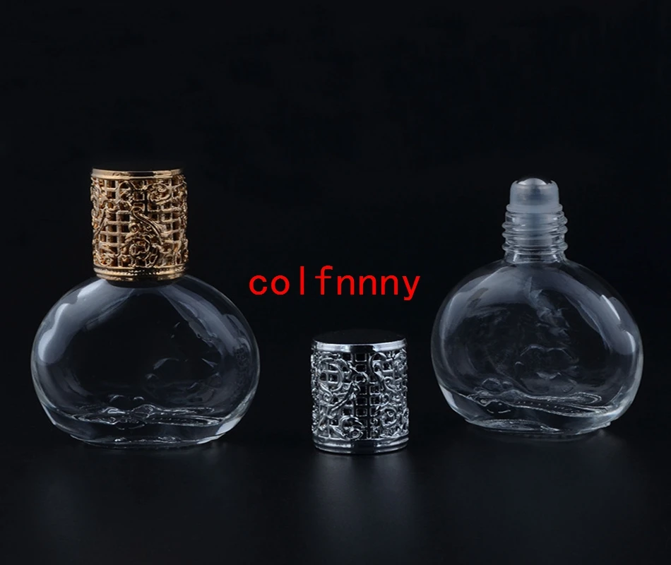 

300pcs/lot Mini 13ml Glass Perfume Bottle With Gift Packaging Empty Refillable Travel Roller Ball Parfum Bottles