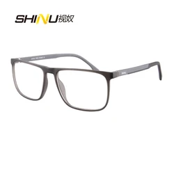 Marca SHINU, montura de gafas para hombre TR90, montura de gafas con bisagra flexible, montura de gafas graduadas para hombre, solo montura SH078