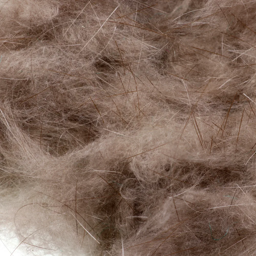 Bimoo 2PCS 6X6cm Beaver\'s Fur Hair for Dry Fly Caddis Emergers Nymph May Fly Tying Trout Fly Fishing Material Natural Color