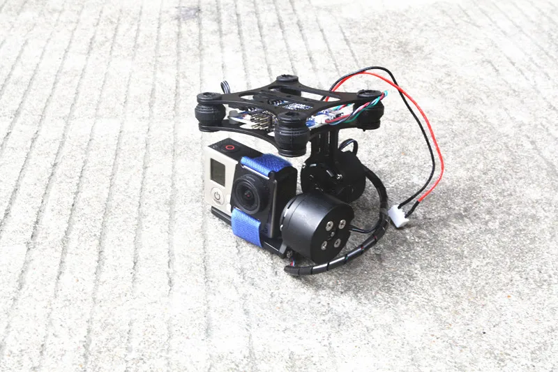 Phantom Gopro 2 3 CNC Metal Brushless Camera Gimbal w/ Motors & Controller