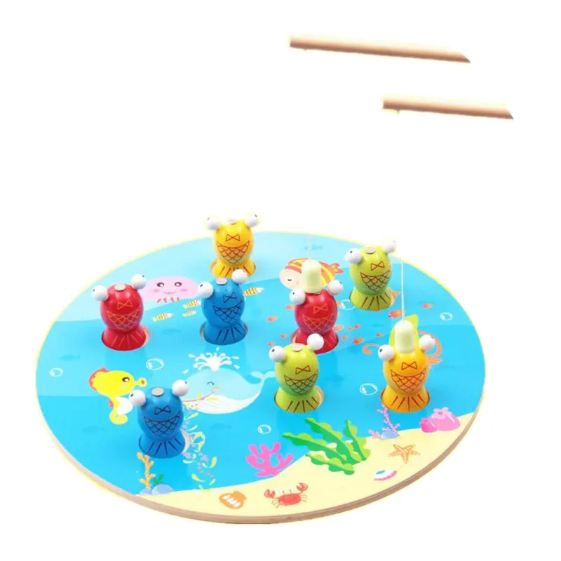 3D Fish Shape Kids Chơi Đồ Chơi Trò Chơi Câu Cá Đồ Chơi Phim Hoạt Hình Bằng Gỗ Đánh Cá Từ Đồ Chơi Đầy Màu Sắc cho Trẻ Em Món Quà Sinh Nhật