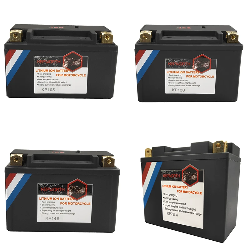 12V LiFePO4 Motorcycle Starter Battery 2Ah 3Ah 4Ah 6Ah 8Ah CCA 160A-450A BMS 12V Lithium Battery For Scooter ATVs UTVs