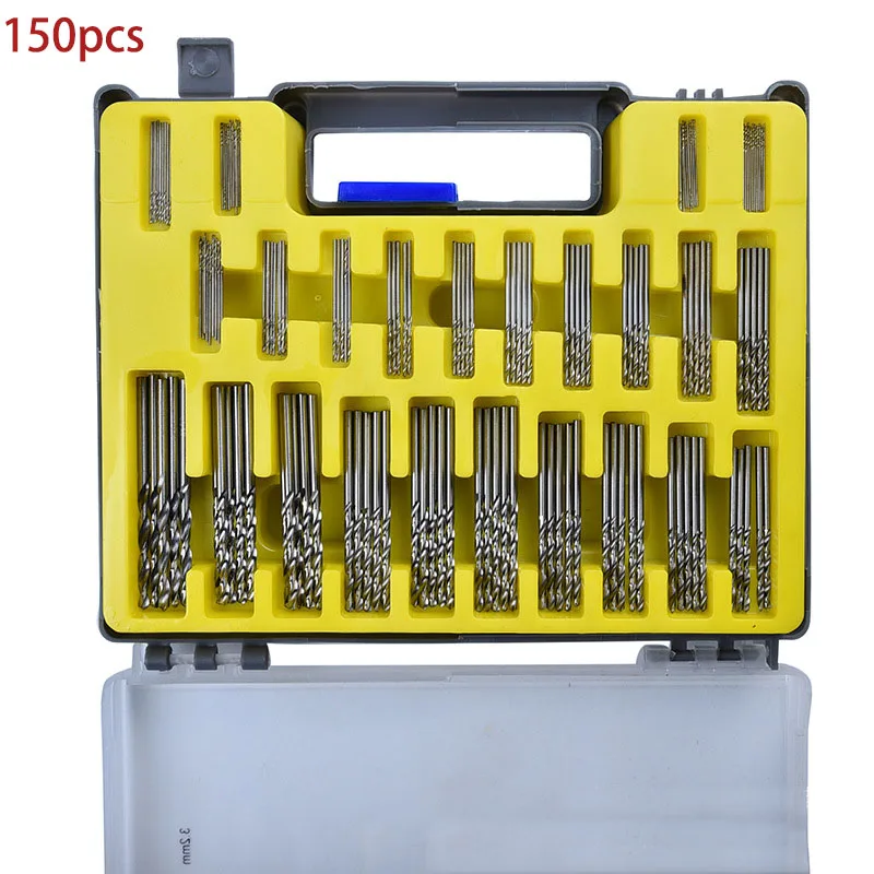 0.4-3.2mm Hss Twist Drill Set Miniature Micro Mini Bits Metal Drills Set of Drills Drill Bits For Craft Model Hobby Twist 150Pc