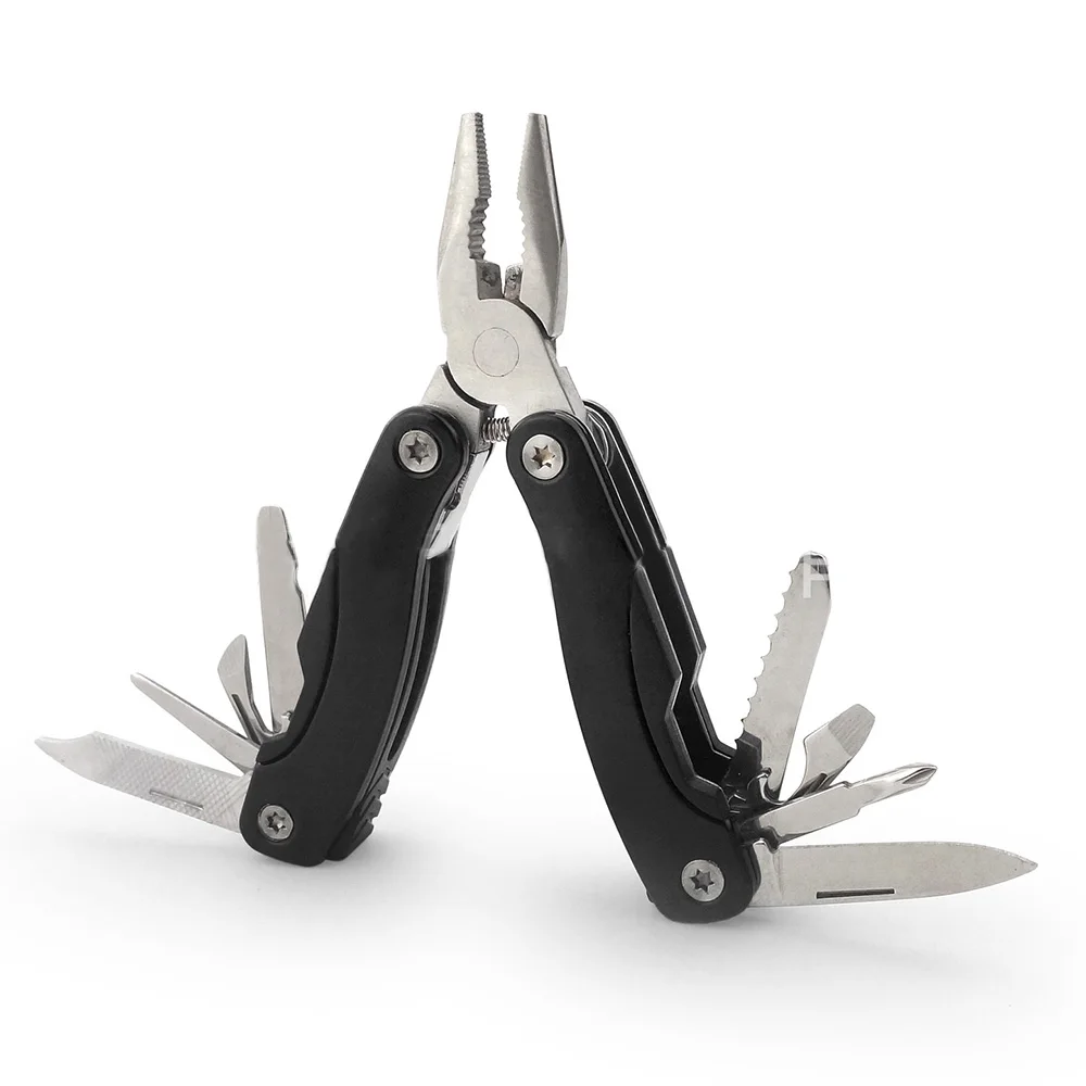 Portable Mini Folding Multitool Pliers Pocket Pliers Knife Bottle Opener Screwdriver Emergency Tool for Fishing Outdoor Hiking