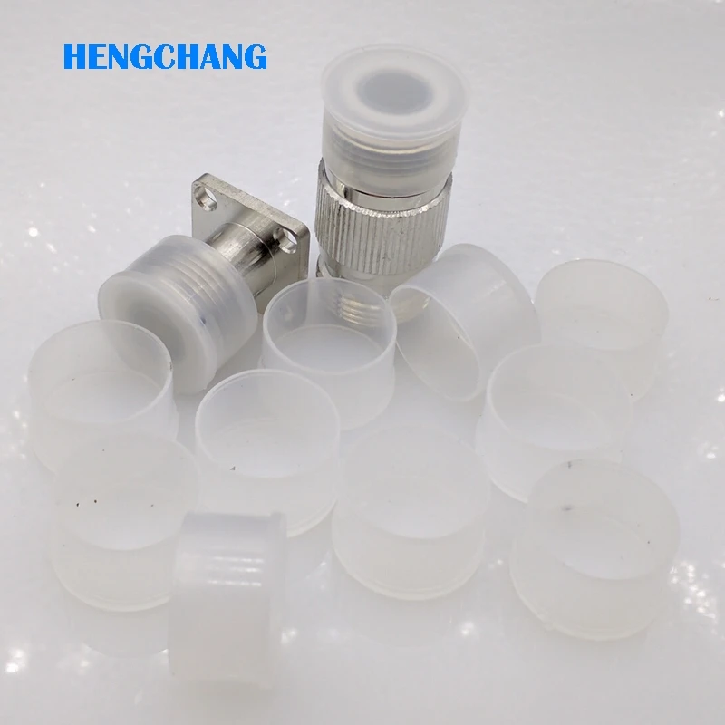 N Type  Connector Dust Cap Protection Cover L16 N Connector Cap For N Type Female Connector Transparent Plastic 50Pcs/Lot