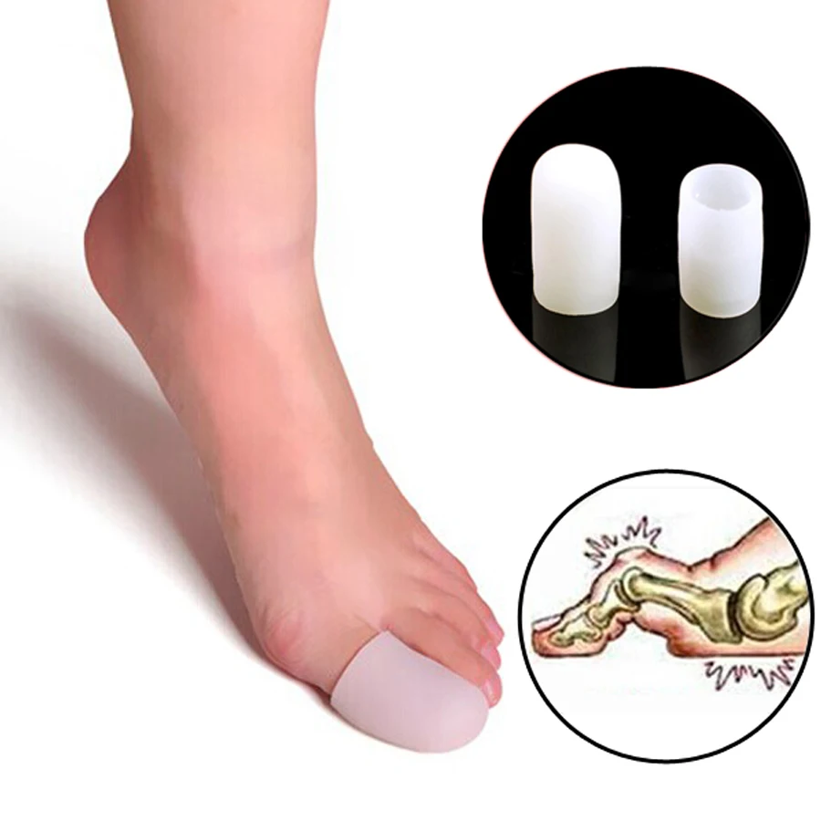 10Pcs Silicone Gel Toe Tube Foot Corns Remover Blisters Gel Bunion Toe Finger Protector Foot Massager Insoles Feet Care C169