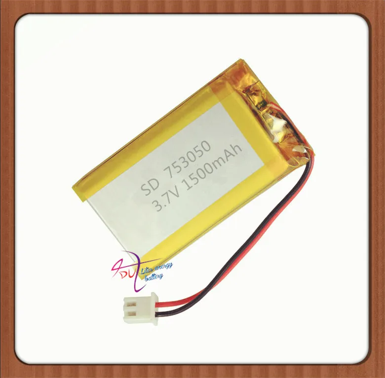 XHR-2P 2.54  1500mAh 753050 3.7V lithium polymer battery 803048 cordless phone story teaching machine