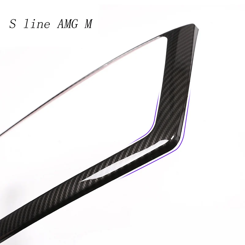 Cubierta de Panel de CD de aire acondicionado de fibra de carbono para coche, embellecedor de pegatina para Mercedes Benz ML X166 GLE W166 GLS GL,