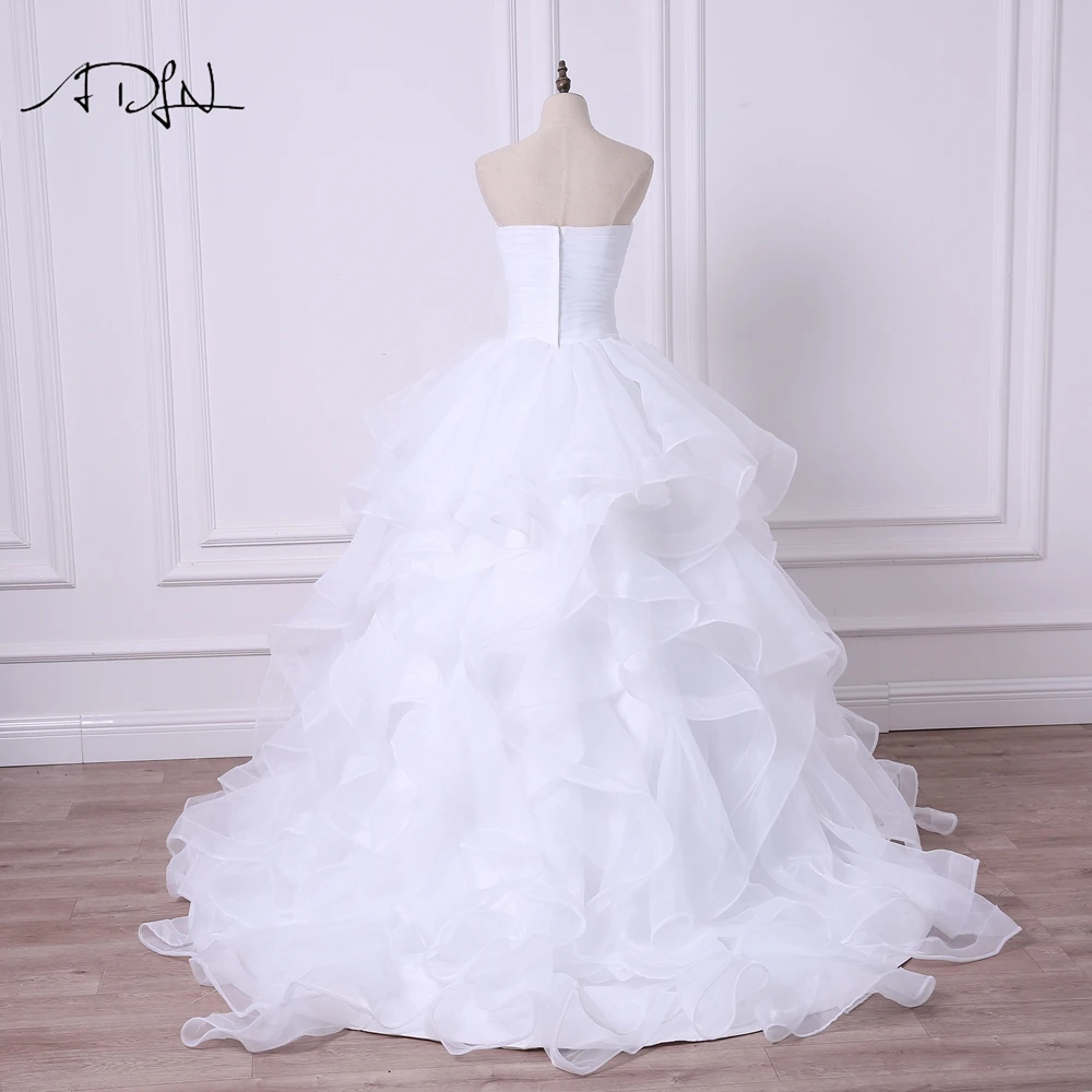 ADLN-Robe de Mariée Bouffante avec Volants pour Femme, Tenue de Bal de Princesse Personnalisée, Grande Taille