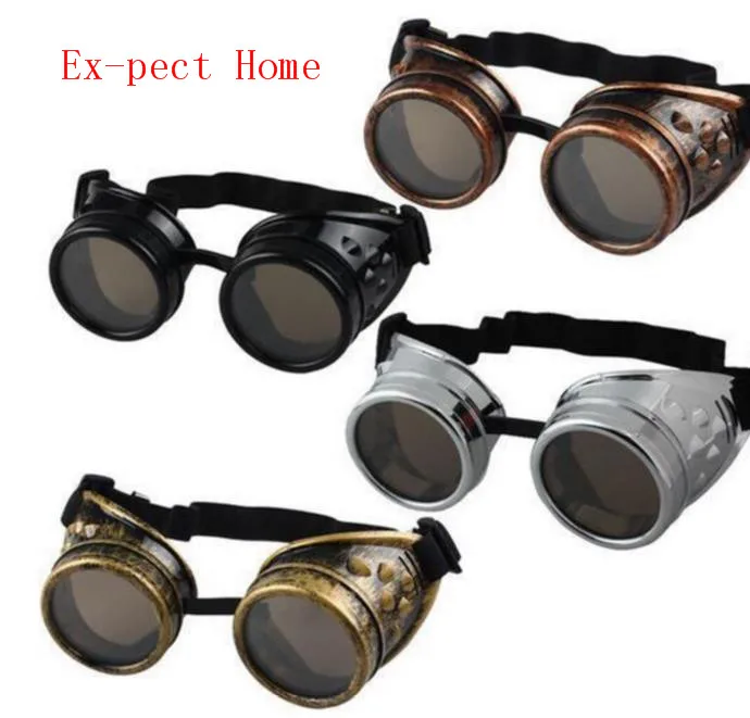 Party Masks Travel and Vacations Gothic Vintage Victorian Style Steampunk Goggles Welding 100pcs