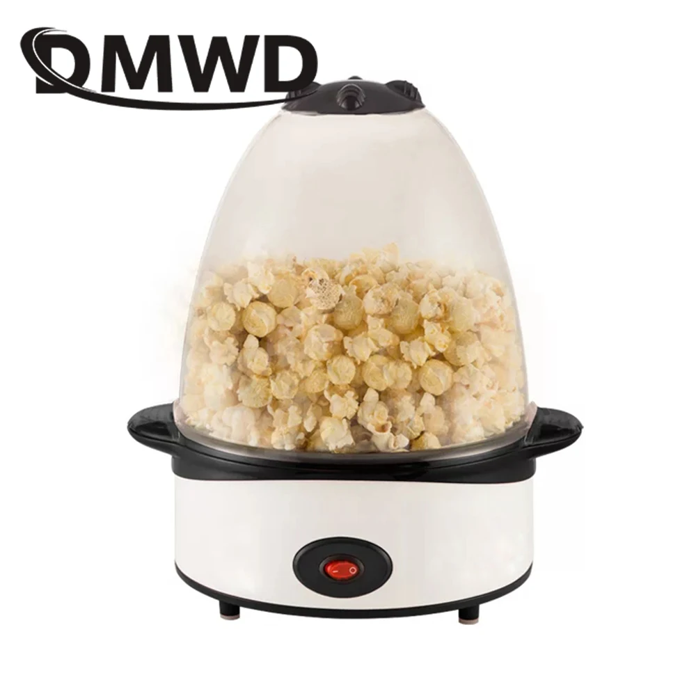 DMWD Mini przenośne elektryczne maszyna do robienia popcornu automatyczne Mini gorące powietrze Popcorn Poping maszyna gospodarstwa domowego DIY