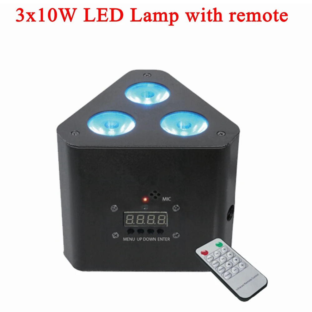 

LED Par Par light 3x10W 3in1 RGB High Power RGB Par Light With DMX Master Slave Led Flat DJ Equipments Controller