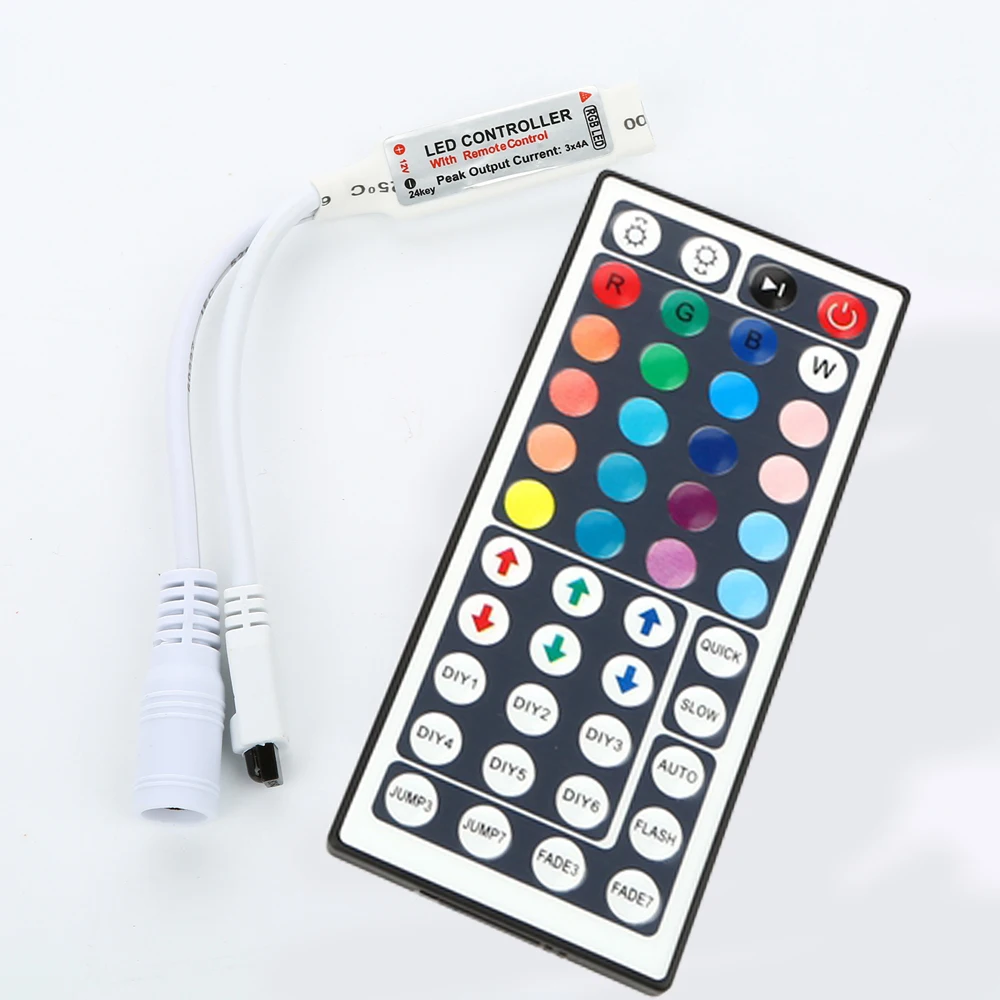 DC 12V Remote Controller IR 24Key 44Key 40key For SMD 5050 3528 RGB RGBW Led Strip