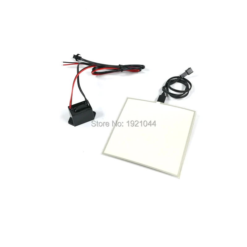 EL Panel Sheet with DC 12V Inverter without Cigar for Car, DIY Decoration, New Design, 6 Colors, 10x10cm