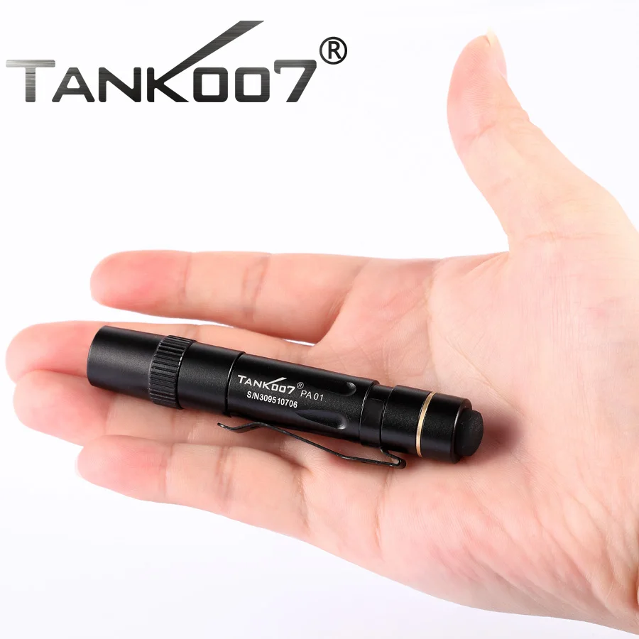 TANK007 PA01 90 Lumens 3Modes ORSAM LED  Flashlight Mini Pocket Clip Medical Light Torch Penlight by AA Battery