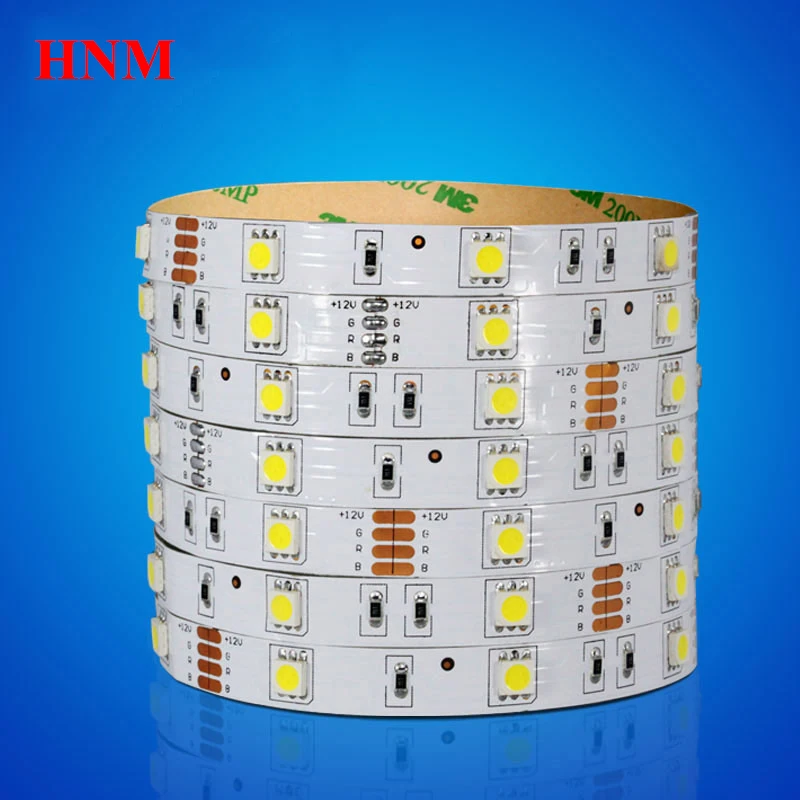 

12V 5050 LED Strip Light 30LEDs/m Flexible White PCB Non-waterproof IP20 5M/Roll SMD Tape LED Light Red Blue Green Yellow White