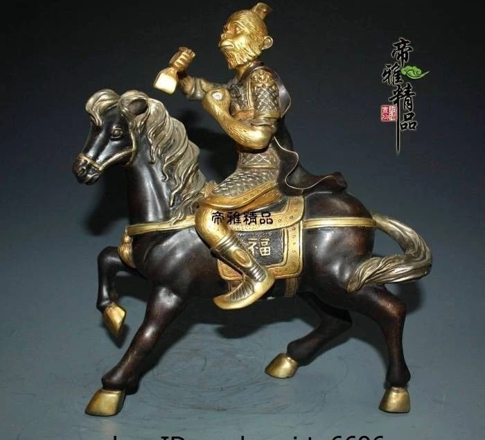 China Royal Bronze 24K Gold Gild Silver Horse Immediately Seal Monkey Hou Statue