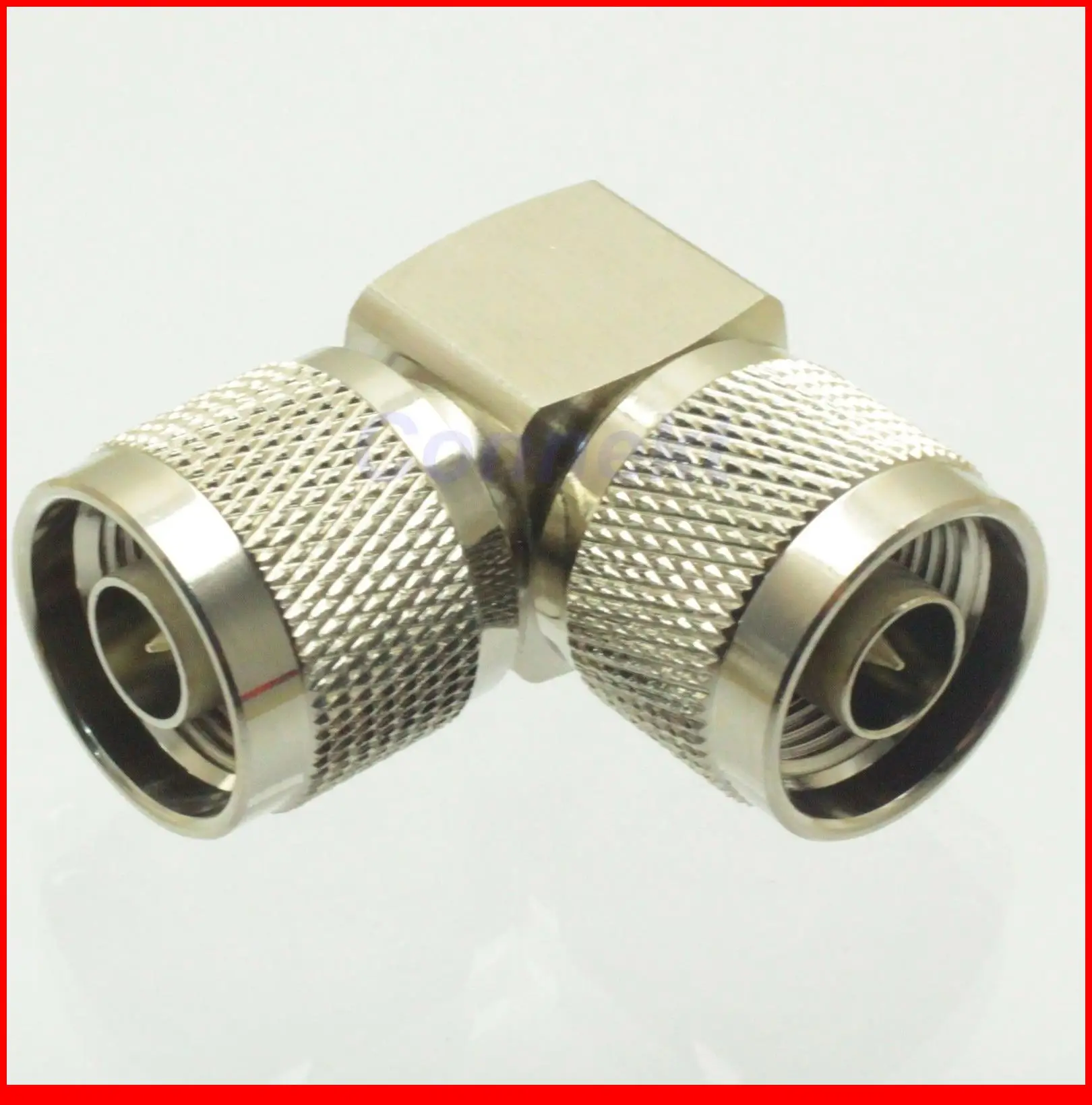 5pcs/lot N male to N male plug right angle in series RF adapter connector