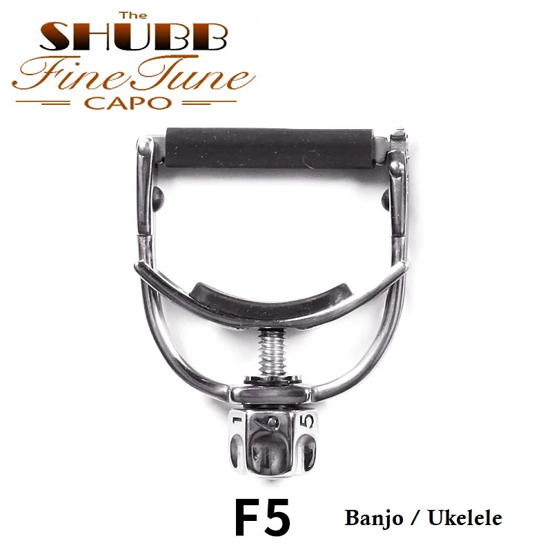 SHUBB Fine Tune Capo F1 F3 F5 High End Guitar Capo for Steel Guitar, Wide Neck Guitar or Banjo