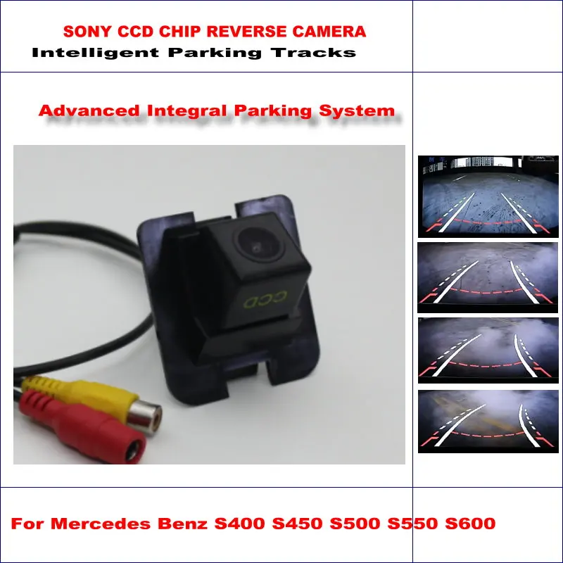 

For Mercedes Benz S400/450/500/550/600 2010-2012 Car Backup Rear Reverse Camera HD Intelligent Parking Tracks CAM