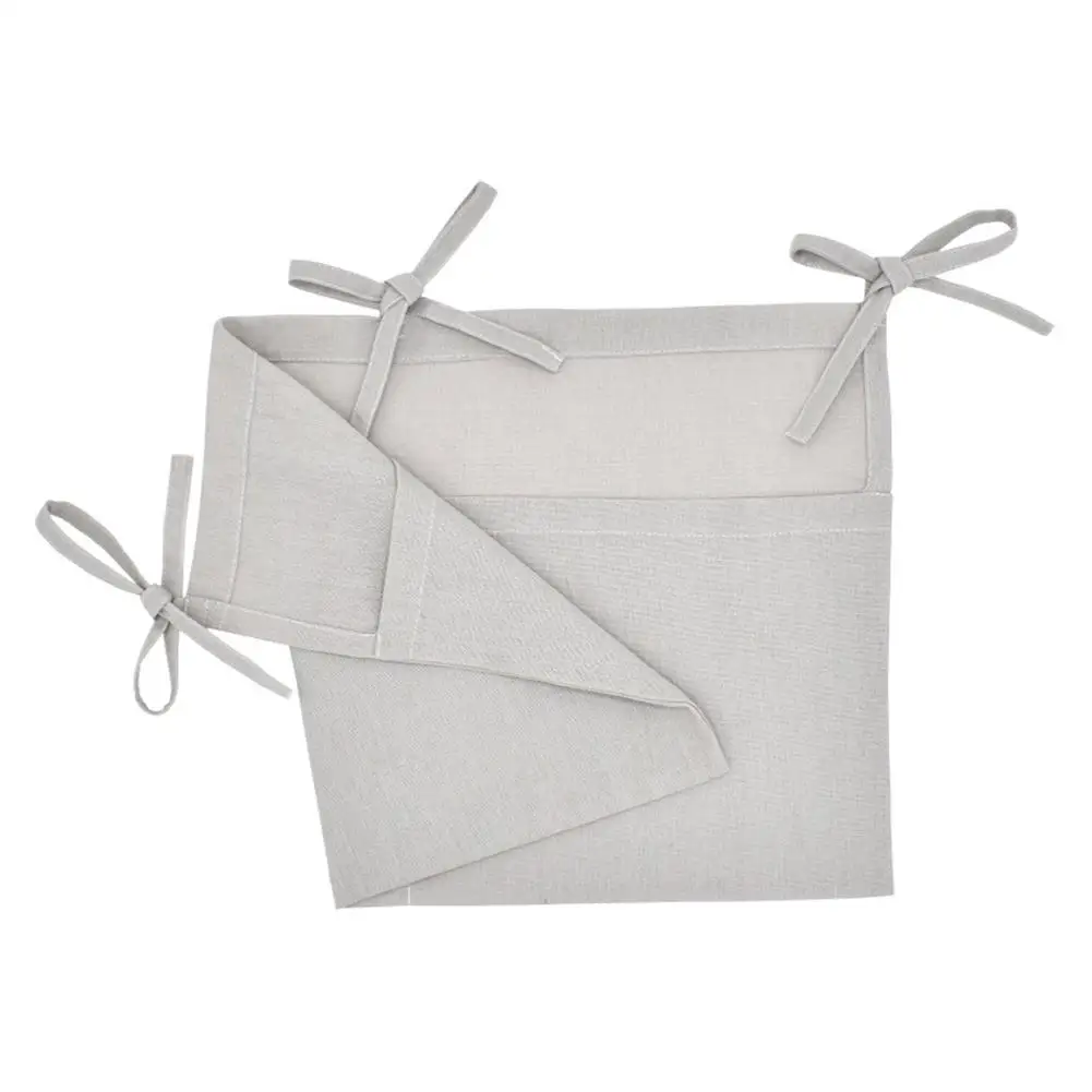 Organizador de bolsillo para cuna de bebé, juguetes sólidos para mesita de noche, bolsa de almacenamiento colgante, cama de cuna, organizador de cuna de algodón para bebé, pañal de juguete