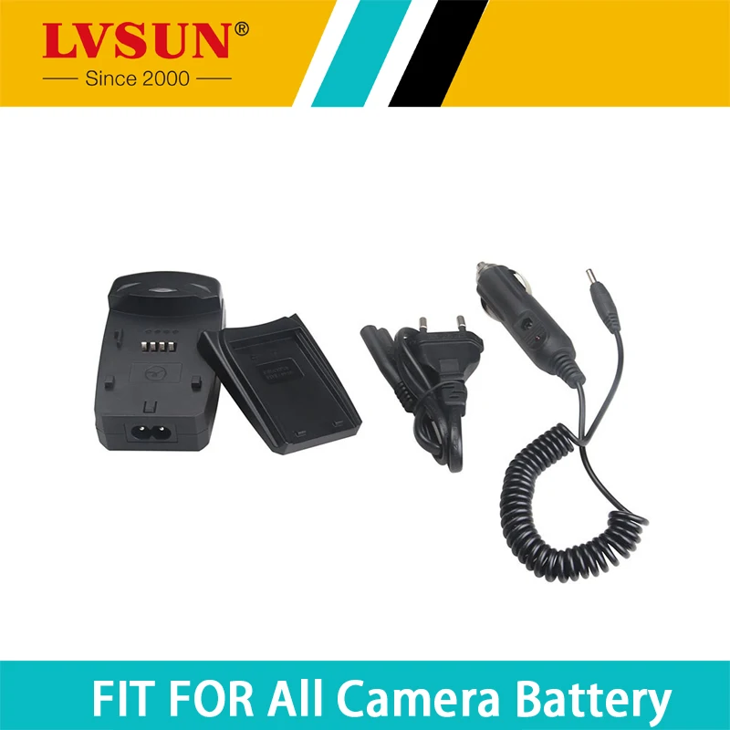 LVSUN SLB-10A SLB 10A SLB10A Camera Battery Charger with Car Adapter USB Port For SAMSUNG L100  WB500 PL65 L110 L210 IT100