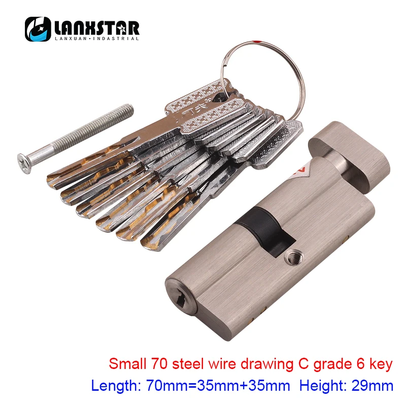All Copper Large 70 Knob Small 70 Single Open C-class Blade Lock Core Universal Security Door Super B-class C-class Locks Core